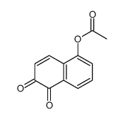 (5,6-dioxonaphthalen-1-yl) acetate Structure