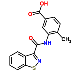 3-[(1,2-Benzothiazol-3-ylcarbonyl)amino]-4-methylbenzoic acid结构式