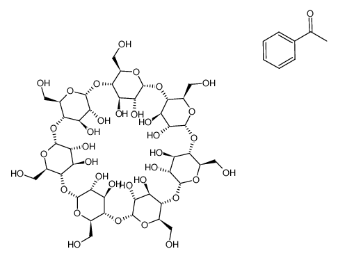 acetophenone/β-CyD inclusion complex (1:1)结构式