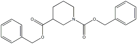 dibenzyl piperidine-1,3-dicarboxylate结构式