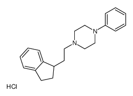 1-[2-(2,3-dihydro-1H-inden-1-yl)ethyl]-4-phenylpiperazine,hydrochloride结构式