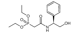 (S)-2-(2-diethoxyphosphoryl)acetamido-2-phenylethanol结构式