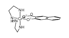 bis(ethylenediamine-κ(2)N,N')(3-hydroxy-2-naphthoicacid-κ(2)O,O'(2-)) chromium(III) Structure