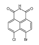 6-bromo-7-chloro-benz[de]isoquinoline-1,3-dione结构式