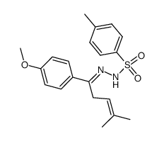 1-(p-anisyl)-4-methyl-3-penten-1-one N-tosylhydrazone Structure