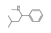 methyl-(3-methyl-1-phenyl-butyl)-amine Structure