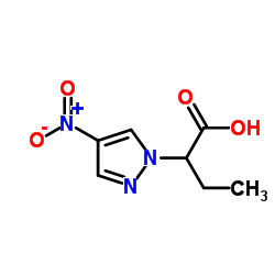 2-(4-NITRO-PYRAZOL-1-YL)-BUTYRIC ACID structure