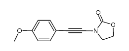 3-(2-(4-methoxyphenyl)ethynyl)oxazolidin-2-one结构式