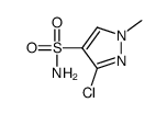 1H-Pyrazole-4-sulfonamide,3-chloro-1-methyl-(9CI) structure