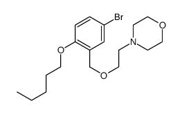 4-[2-[(5-bromo-2-pentoxyphenyl)methoxy]ethyl]morpholine结构式