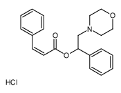 (2-morpholin-4-ium-4-yl-1-phenylethyl) (E)-3-phenylprop-2-enoate,chloride结构式