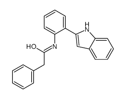 N-[2-(1H-indol-2-yl)phenyl]-2-phenylacetamide Structure