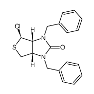 (+/-)-(3aα,4α,6aα)-4-Chlorotetrahydro-1,3-bis(phenylmethyl)-1H-thieno(3,4-d)imidazol-2(3H)-one结构式