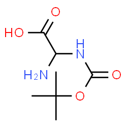 Acetic acid, amino[[(1,1-dimethylethoxy)carbonyl]amino]- (9CI) Structure