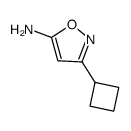 3-Cyclobutyl-1,2-Oxazol-5-Amine结构式