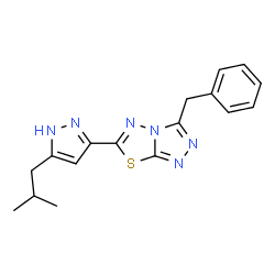 3-benzyl-6-(3-isobutyl-1H-pyrazol-5-yl)[1,2,4]triazolo[3,4-b][1,3,4]thiadiazole picture