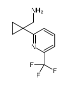 [1-[6-(trifluoromethyl)pyridin-2-yl]cyclopropyl]methanamine Structure