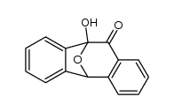 10-hydroxy-5,10-dihydro-5,10-epoxido-dibenzo[a,d]cyclohepten-11-one结构式