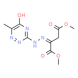 dimethyl (2Z)-2-[2-(5-hydroxy-6-methyl-1,2,4-triazin-3-yl)hydrazinylidene]butanedioate结构式