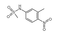 N-(3-methyl-4-nitrophenyl)methanesulfonamide结构式