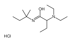 2-(Diethylamino)-N-tert-pentylbutyramide hydrochloride结构式