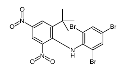 2-tert-butyl-4,6-dinitro-N-(2,4,6-tribromophenyl)aniline Structure