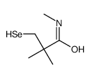 N,2,2-trimethyl-3-selanylpropanamide Structure