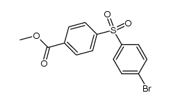 4-bromo-4'-carbomethoxydiphenyl sulfone Structure