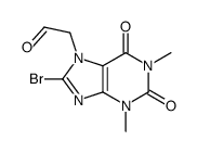 2-(8-bromo-1,3-dimethyl-2,6-dioxo-purin-7-yl)acetaldehyde Structure