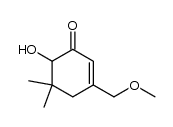 6-hydroxy-3-methoxymethyl-5,5-dimethyl-2-cyclohexenone Structure