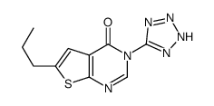 6-propyl-3-(2H-tetrazol-5-yl)thieno[2,3-d]pyrimidin-4-one Structure