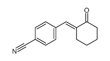 (E)-2-(4-cyano-phenylmethylene)-cyclohexanone Structure