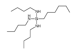 N-[bis(butylamino)-hexylsilyl]butan-1-amine Structure