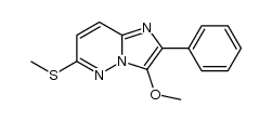 3-methoxy-6-methylthio-2-phenylimidazo[1,2-b]pyridazine结构式
