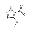 4(5)-methylthio-5(4)-nitroimidazole结构式
