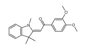 1-(3,4-dimethoxyphenyl)-2-(1,3,3-trimethylindolin-2-ylidene)ethanone Structure