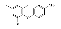 4-(2-bromo-4,6-dimethylphenoxy)aniline结构式