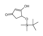 4-[tert-butyl(dimethyl)silyl]oxy-3-hydroxycyclopent-2-en-1-one结构式