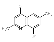 8-Bromo-4-chloro-2,6-dimethylquinoline Structure