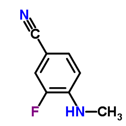 3-Fluoro-4-(methylamino)benzonitrile structure
