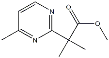 methyl 2-methyl-2-(4-methylpyrimidin-2-yl)propanoate Structure