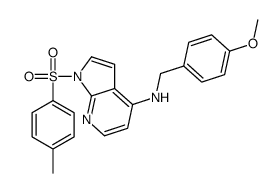 N-(4-Methoxybenzyl)-1-[(4-methylphenyl)sulfonyl]-1H-pyrrolo[2,3-b ]pyridin-4-amine结构式