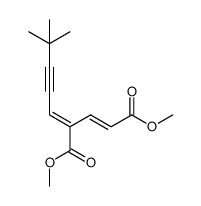 (2E,4E)-4-(4,4-Dimethyl-2-pentyn-1-ylidene)-2-pentenedioic Acid 1,5-Dimethyl Ester Structure
