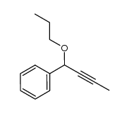 1-(1-propoxybut-2-ynyl)benzene Structure