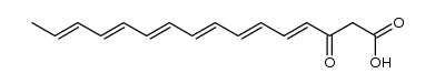 3-oxohexadeca-4,6,8,10,12,14-hexaenoic acid Structure