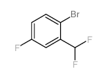 1-Bromo-2-(difluoromethyl)-4-fluorobenzene结构式
