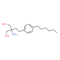 2-Amino-2-(4-Hexylphenethyl) propane-1,3-diol Structure