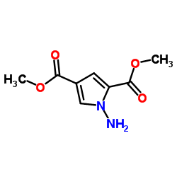 Dimethyl 1-amino-1H-pyrrole-2,4-dicarboxylate结构式
