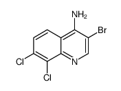 4-Amino-3-bromo-7,8-dichloroquinoline结构式