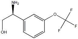 (2S)-2-AMINO-2-[3-(TRIFLUOROMETHOXY)PHENYL]ETHAN-1-OL结构式